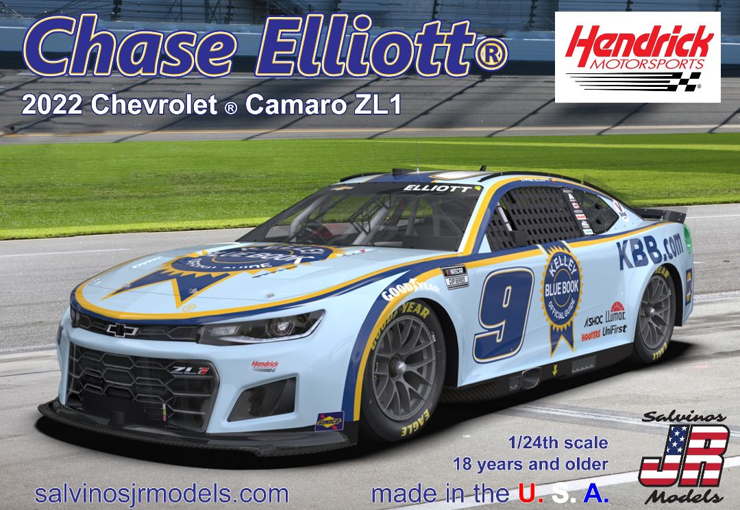 Salvinos JR 1/24 Hendrick - Chase Elliott 2022 Camaro Kelley