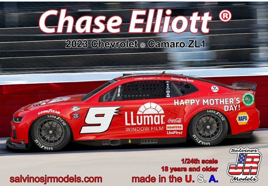 Salvinos Jr Models 1/24 Hendrick Motorsports Chase Elliott 2022 Camaro 