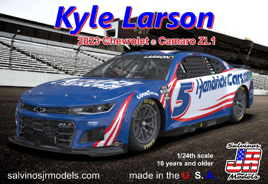 Salvinos JR 1/24 Hendrick Motorsports Kyle Larson 2023 Camaro - Click Image to Close