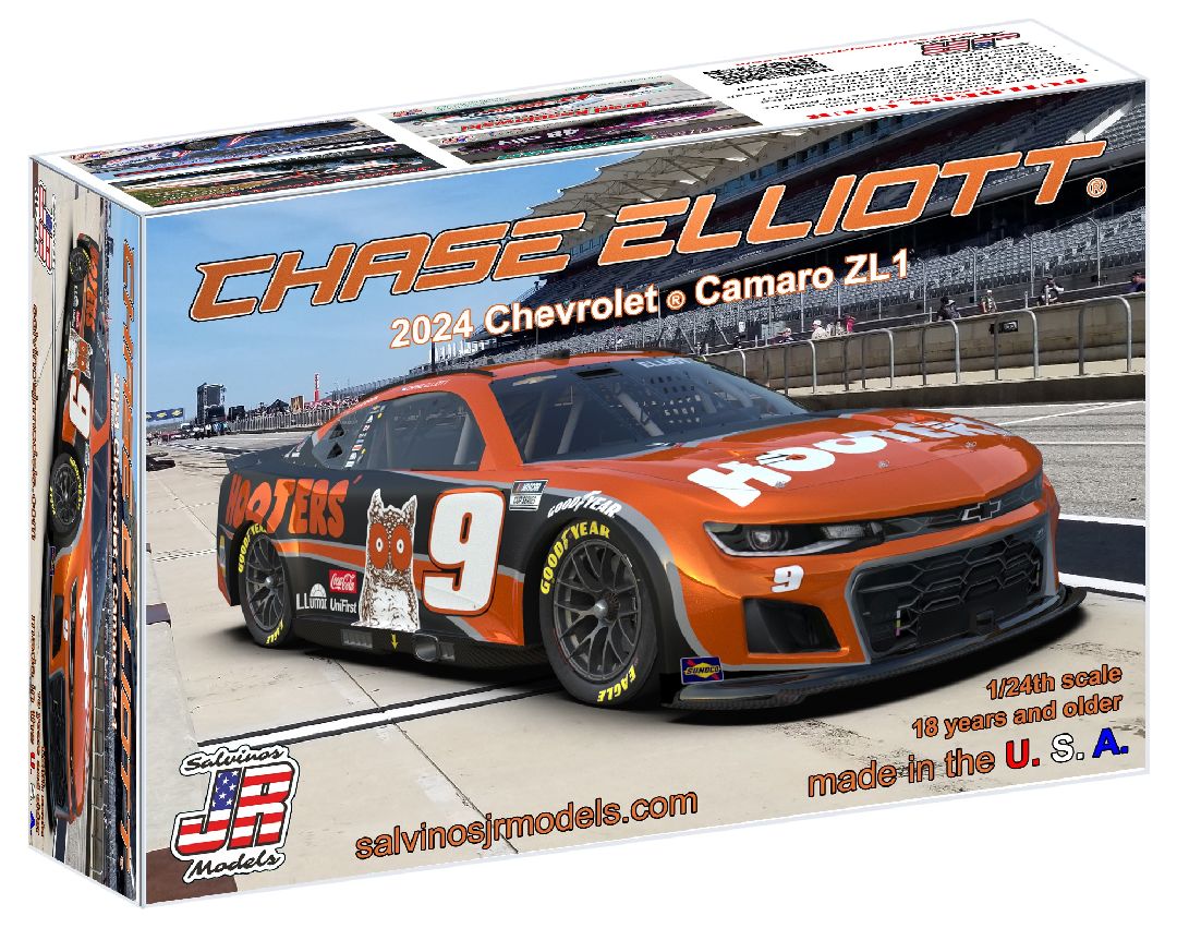 Salvinos JR Models 1/24 Hendrick/Elliott 2024 "Hooters Winner" - Click Image to Close