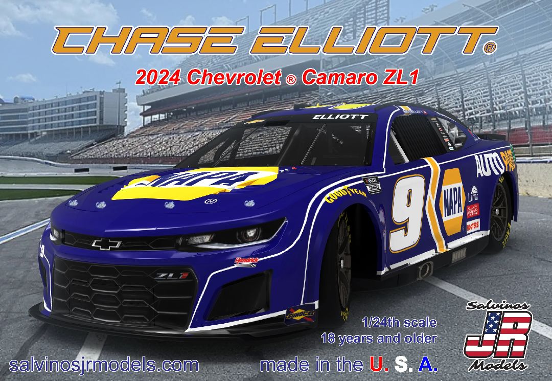 Salvinos JR Models 1/24 Hendrick Elliott 2024 Camaro "NAPA"