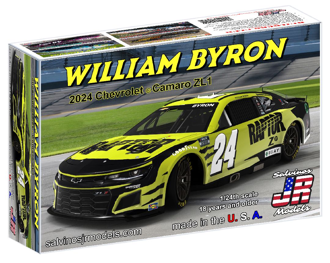 Salvinos JR Models 1/24 Hendrick Byron 2024 Camaro "Primary" - Click Image to Close