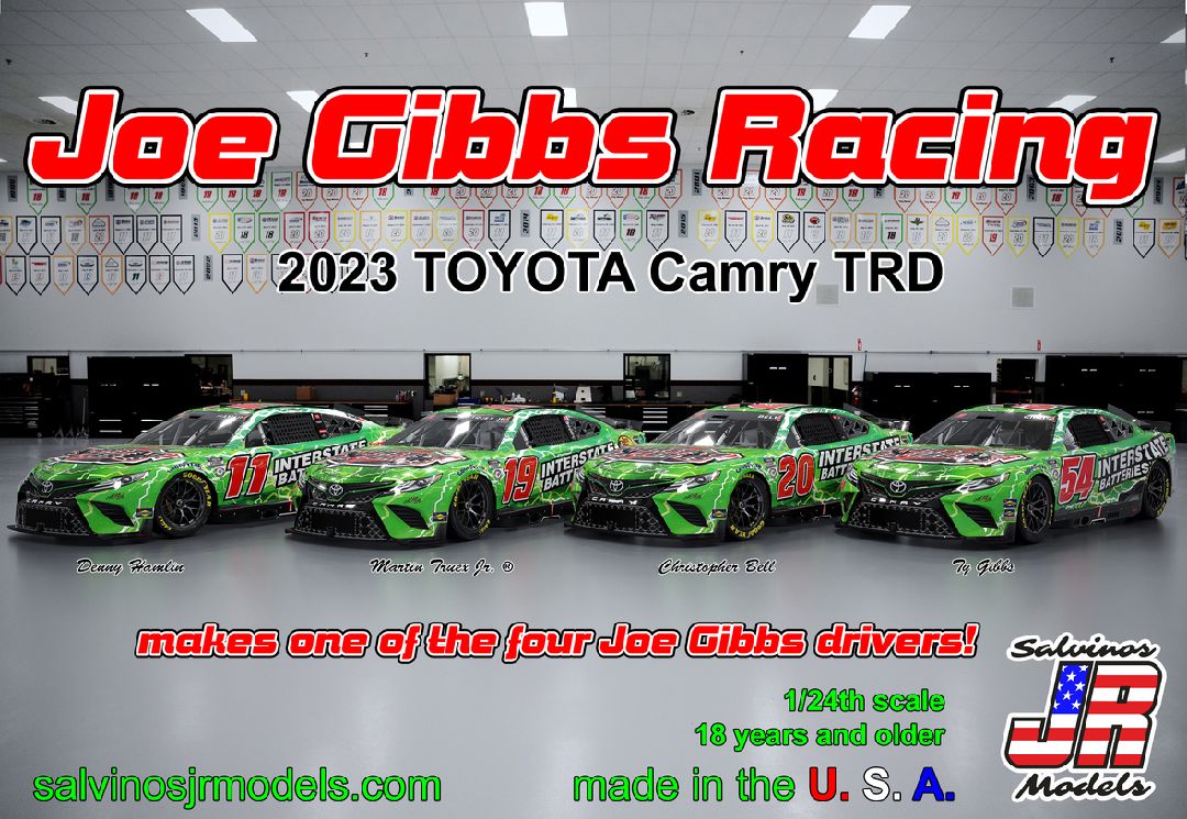 Salvino JR 1/24 J.Gibbs Racing 2023 Camry "Interstate Batteries" - Click Image to Close