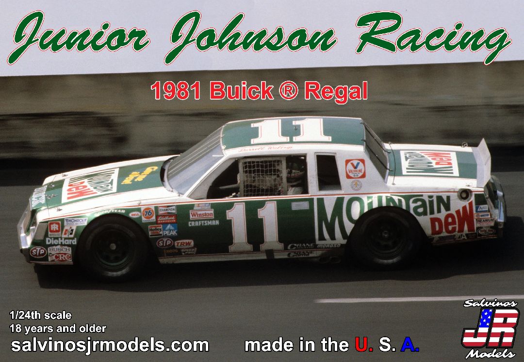 Salvinos JR 1/25 Junior Johnson Racing 1981 Buick Cup Champ - Click Image to Close