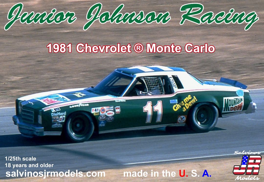 Salvinos JR 1/25 Junior Johnson 1981 Monte Carlo Darrell Waltrip - Click Image to Close