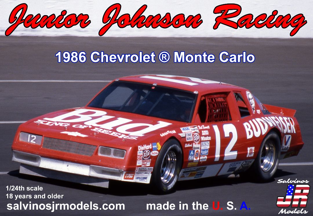 Salvinos JR 1/24 Junior Johnson 1986 Monte Carlo Neil Bonnet - Click Image to Close