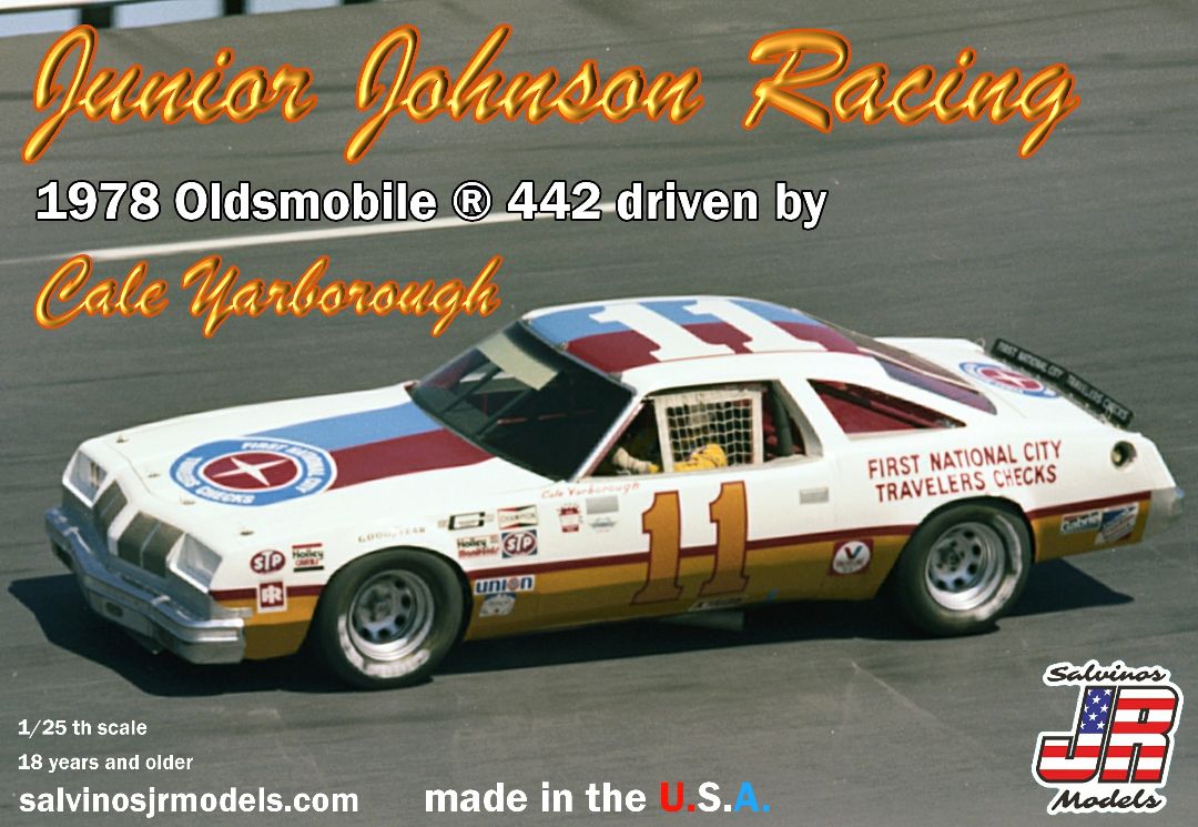 Salvinos JR 1/25 Junior Johnson 1978 Olds 442 Cale Yarborough