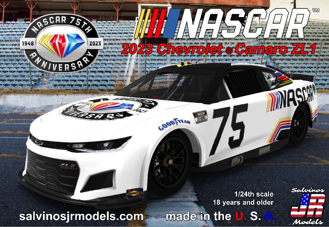 Salvinos JR 1/24 NASCAR 75th Diamond Anniversary 2023 Camaro