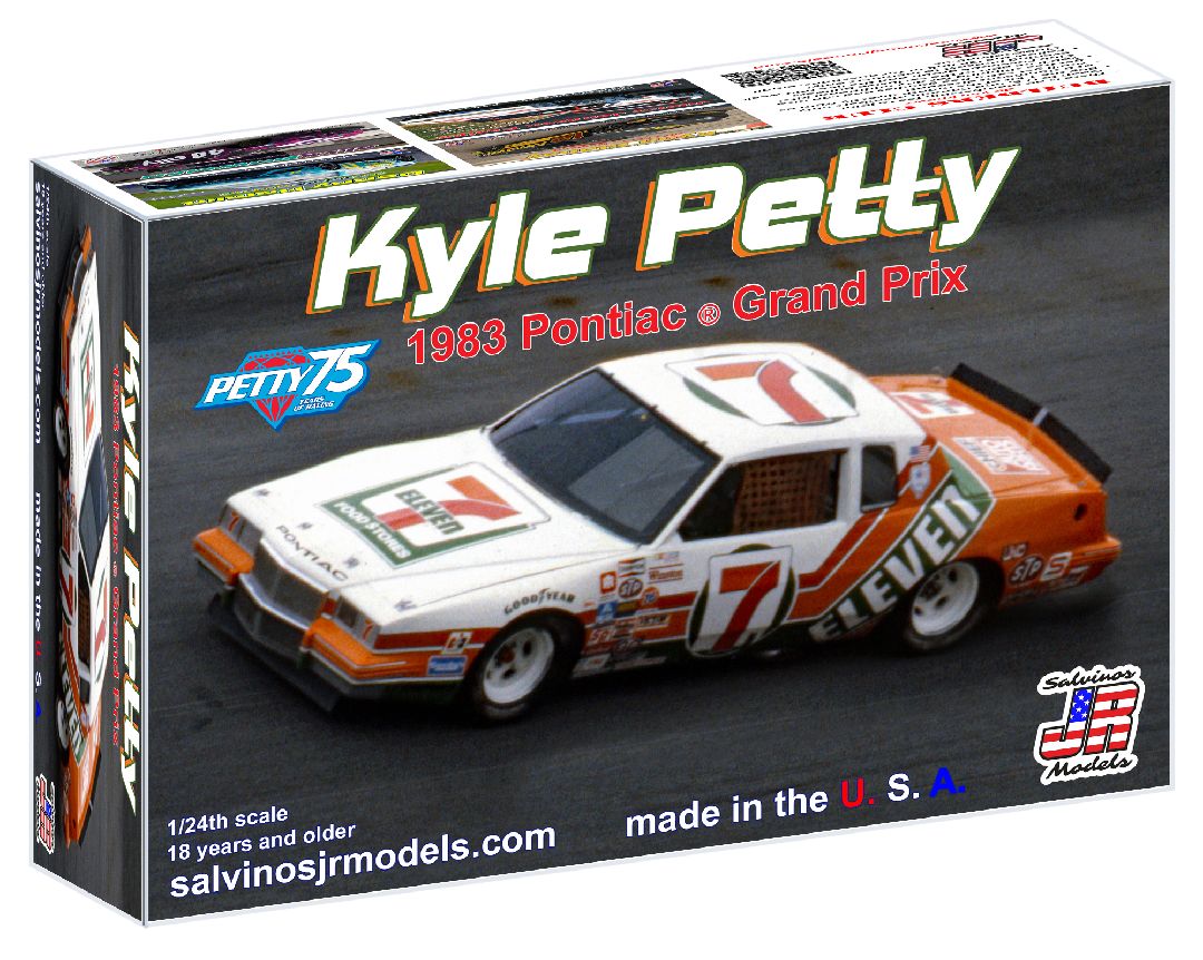 Salvinos JR Models 1/24 1983 Kyle Petty Pontiac "7-11" - Click Image to Close