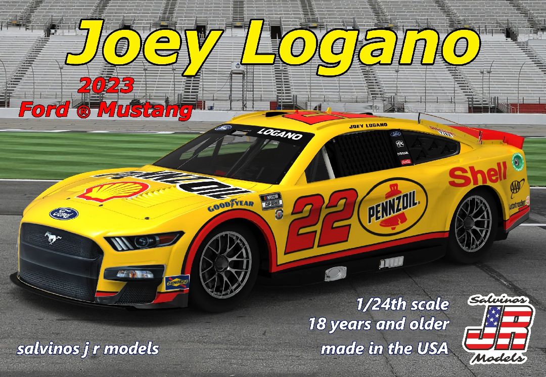 Salvinos JR 1/24 Team Penske 2023 Joey Logano Ford Mustang - Click Image to Close