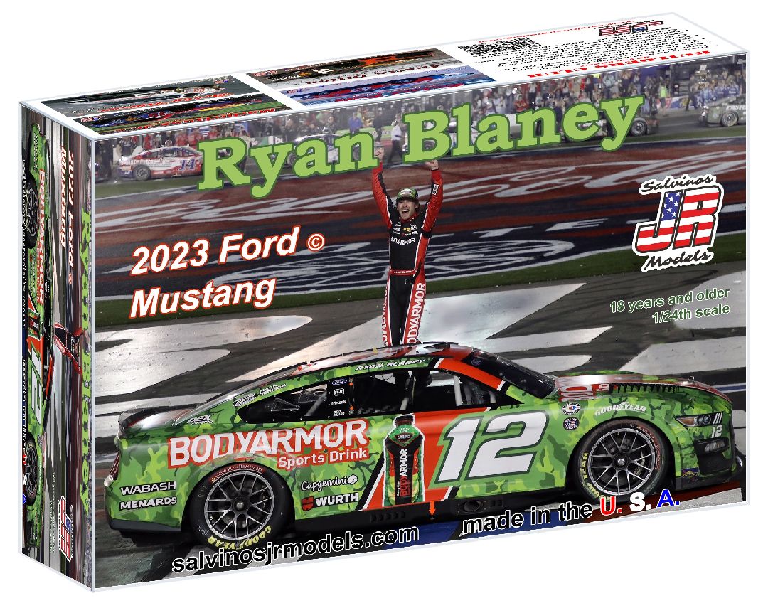 Salvinos JR 1/24 Team Penske 2023 Ryan Blaney "600" Winner - Click Image to Close