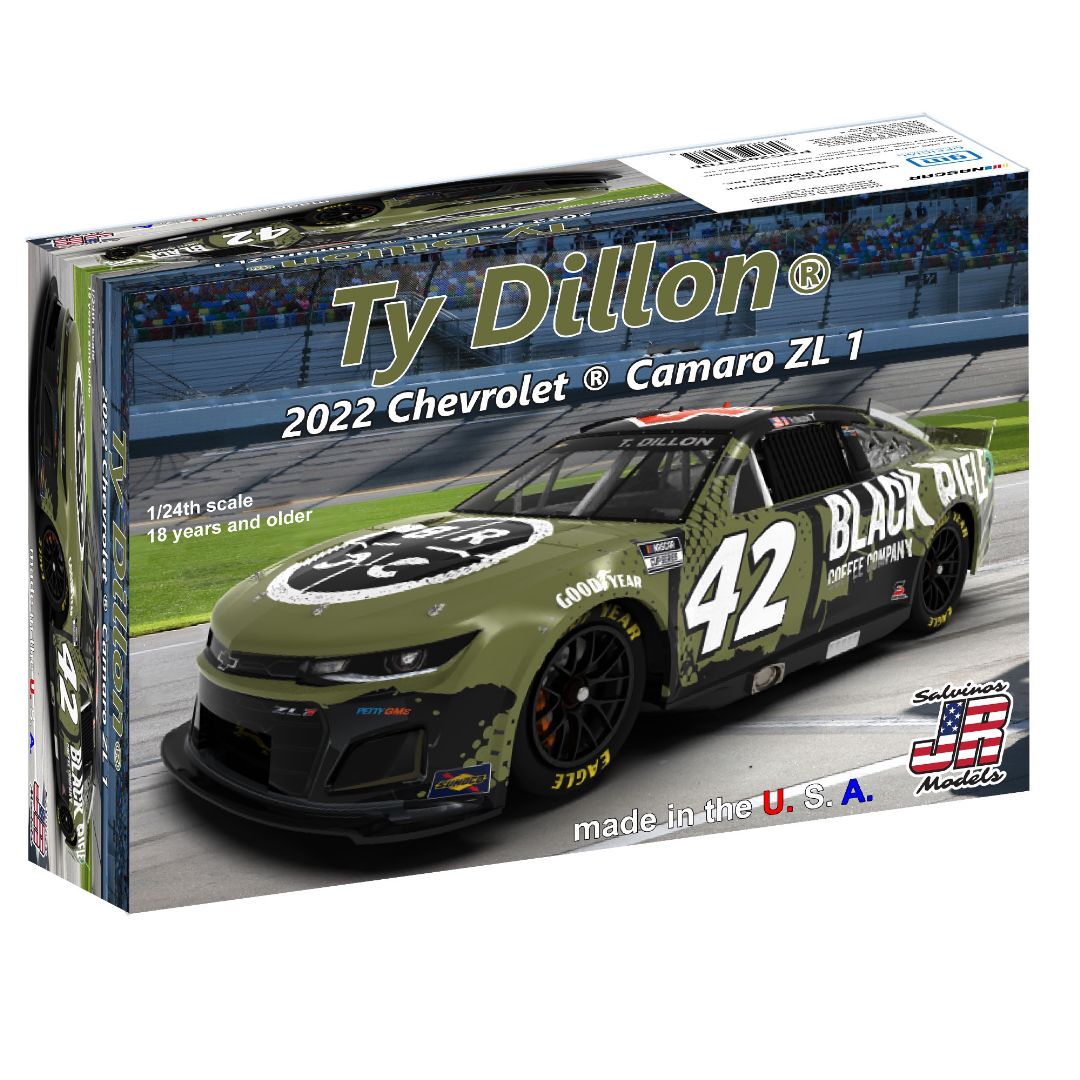 Salvinos JR 1/24 GMS Racing Ty Dillon 2022 Camaro Primary Livery - Click Image to Close