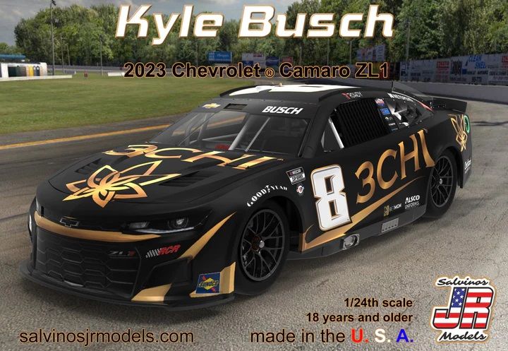 Salvinos JR 1/24 R.Childress Racing Kyle Busch 2023 Camaro ZL1 - Click Image to Close