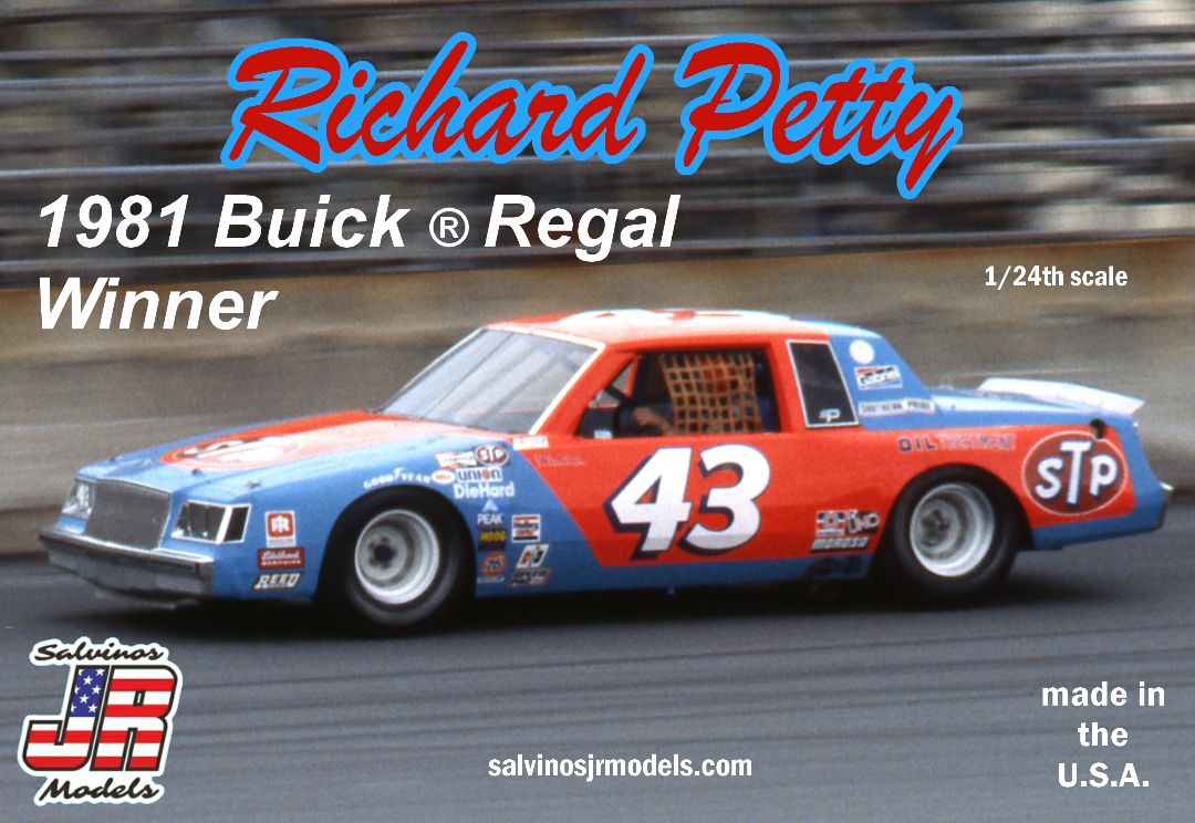 Salvinos JR 1/24 Richard Petty #43 Buick Regal 1981 Winner - Click Image to Close