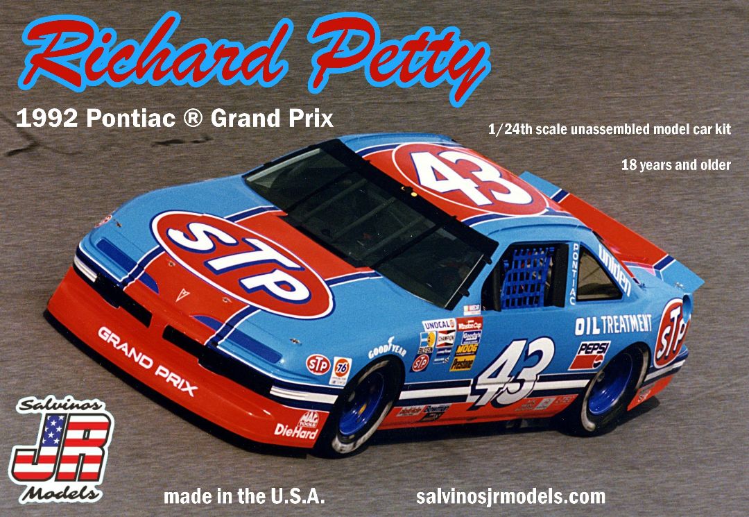 Salvinos JR 1/24 Richard Petty #43 Pontiac Grand Prix 1992 - Click Image to Close