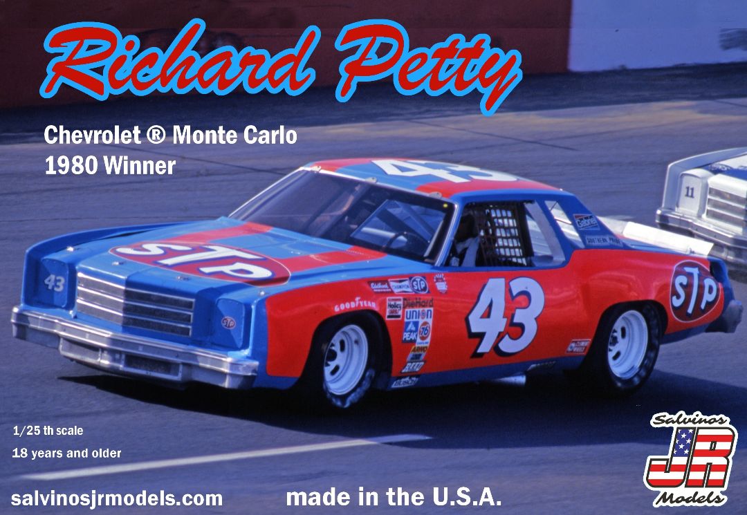 Salvinos JR 1/25 Richard Petty #43 Monte Carlo 1980 Winner - Click Image to Close