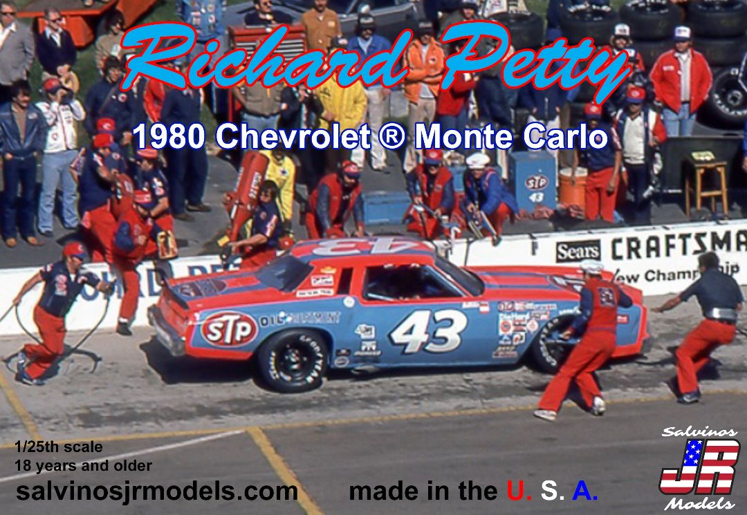 Salvinos JR 1/25 Richard Petty 1980 Monte Carlo Reverse Paint - Click Image to Close