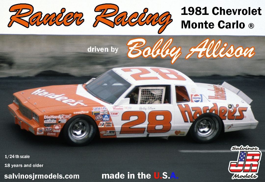 Salvinos JR 1/24 Ranier Racing 1981 Monte Carlo Bobby Allison - Click Image to Close