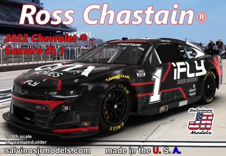 Salvinos JR 1/24 Trackhouse Racing Ross Chastain 2022 Camaro - Click Image to Close