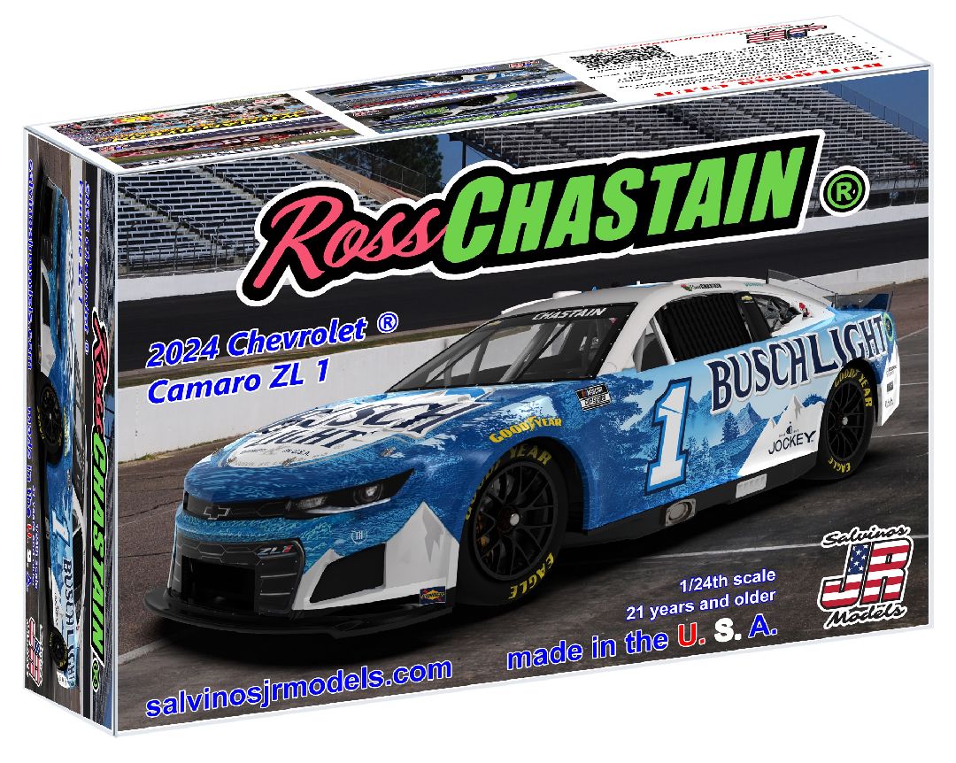 Salvinos JR Models 1/24 2024 Ross Chastain Camaro "Busch"