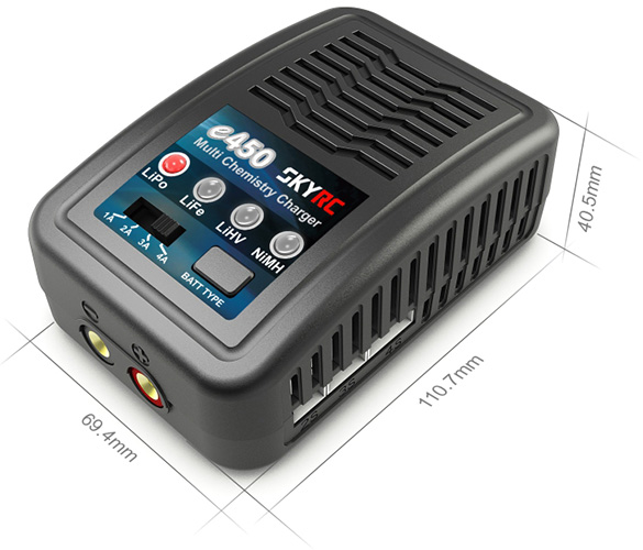 SkyRC e450 Battery Charger, AC Only, 4A, 50W