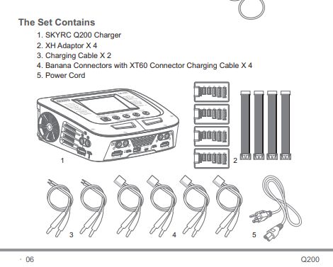 SkyRC Q200 Battery Charger, AC/DC Quad charger