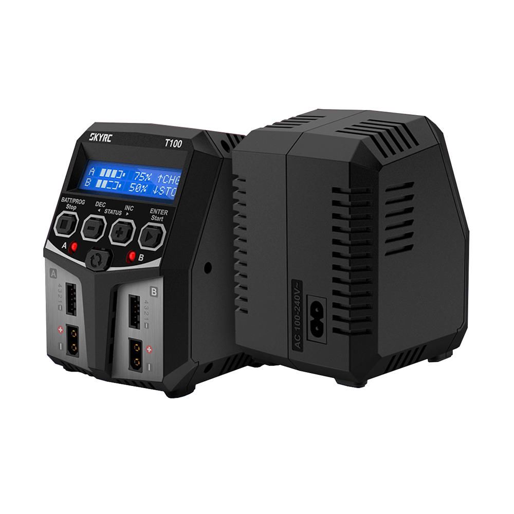 SkyRC T100 Dual Balance Charger 50W X 2, 5A - Click Image to Close