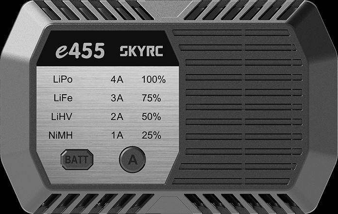 SkyRC e455 Battery Charger, AC Only, 4A, 50W, XT60