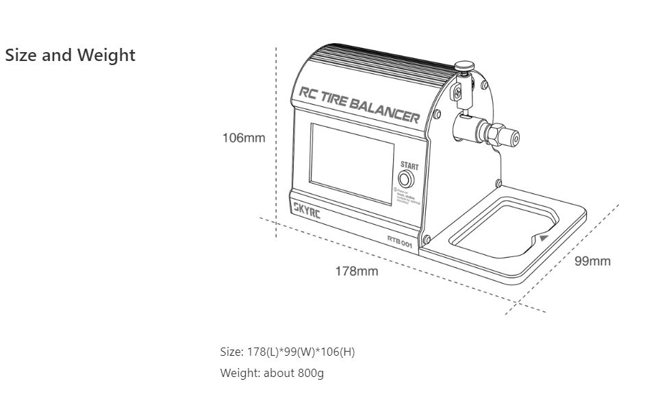 SkyRC Digital Tire Balancer (App Based)