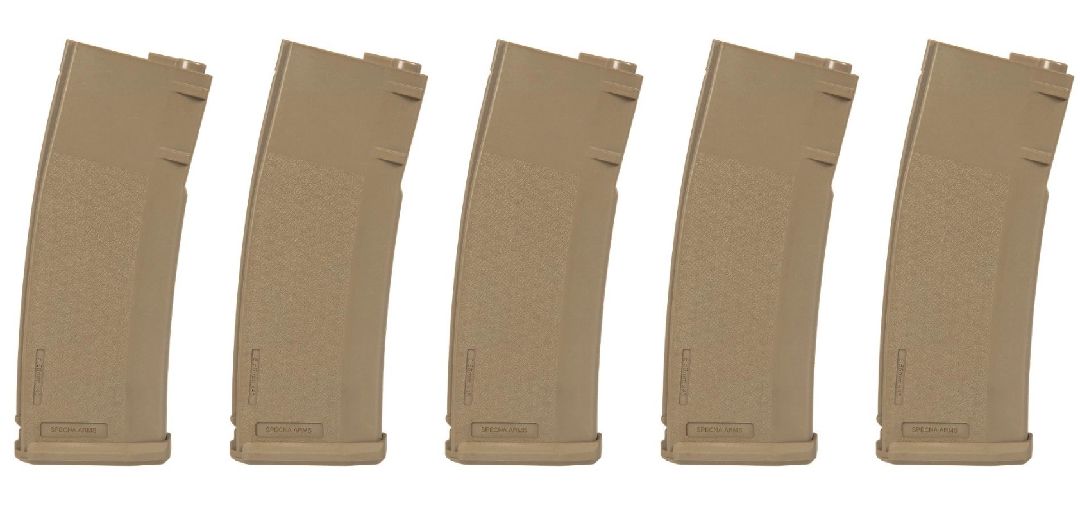 Specna Arms S-Mag Mid-Cap Magazine - Tan (5pk)