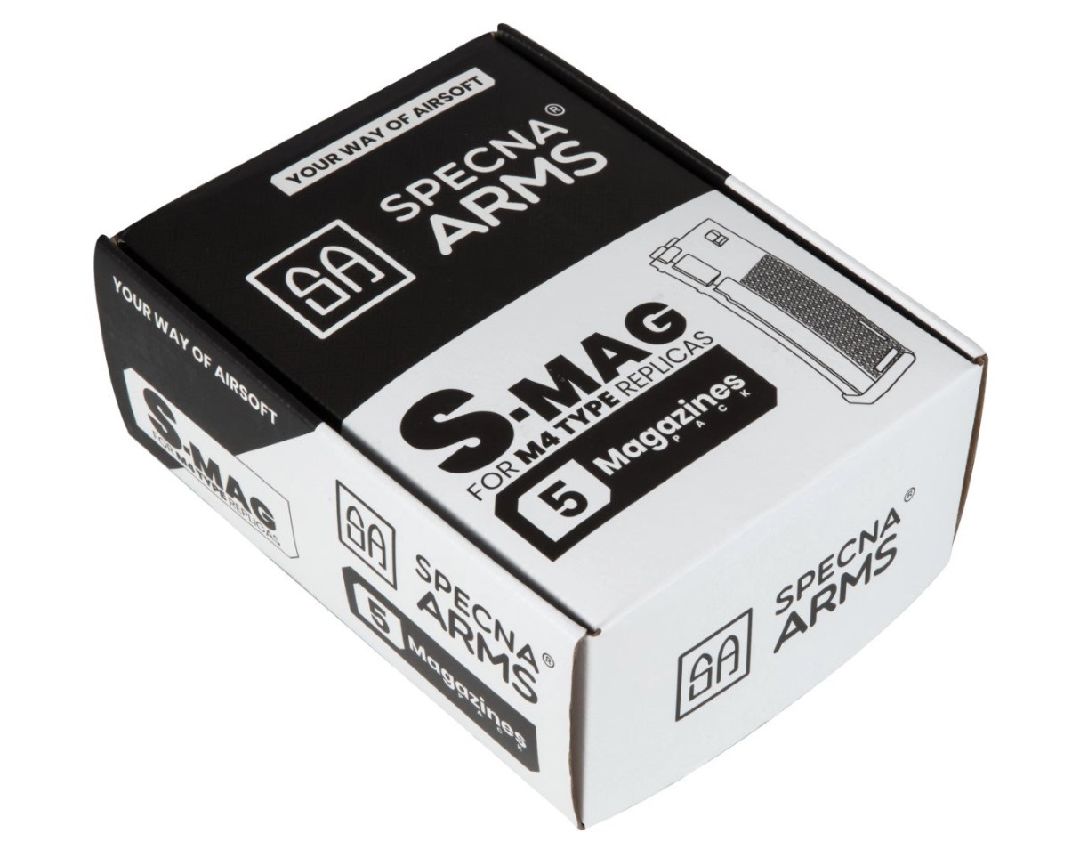 Specna Arms S-Mag Mid-Cap Magazine - Tan (5pk)