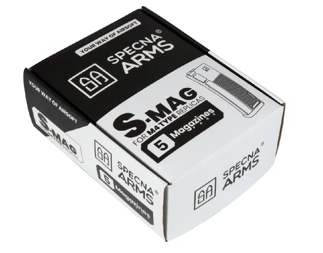 Specna Arms S-Mag Mid-Cap Magazine - Chaos Grey (5pk)