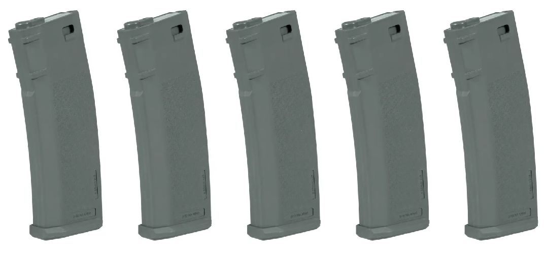 Specna Arms S-Mag Mid-Cap Magazine - Chaos Grey (5pk)