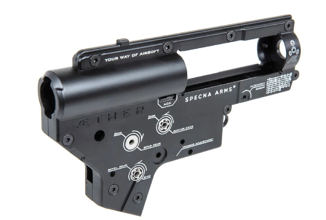 Specna Arms Aether Gearbox v2 skeleton with J-Cage Bearings
