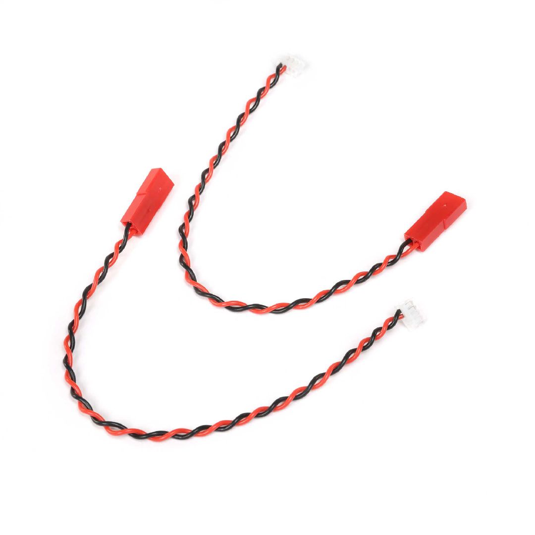 Spektrum Sky SkyID 6" 4 pin ZHR to Red JST Adapter *2pcs