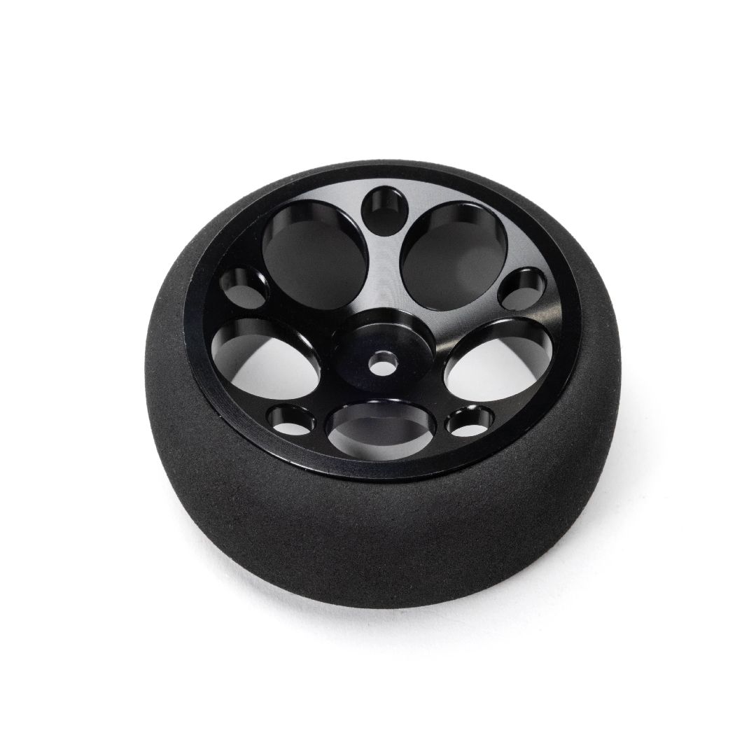 Spektrum Aluminum Wide Steering Wheel - Circle - Black