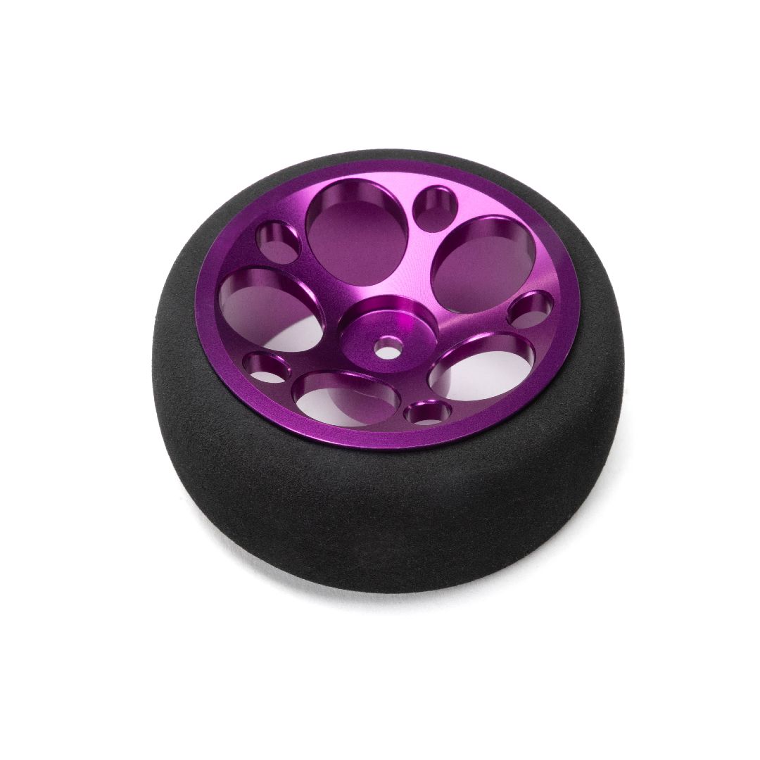 Spektrum Aluminum Wide Steering Wheel - Circle - Purple