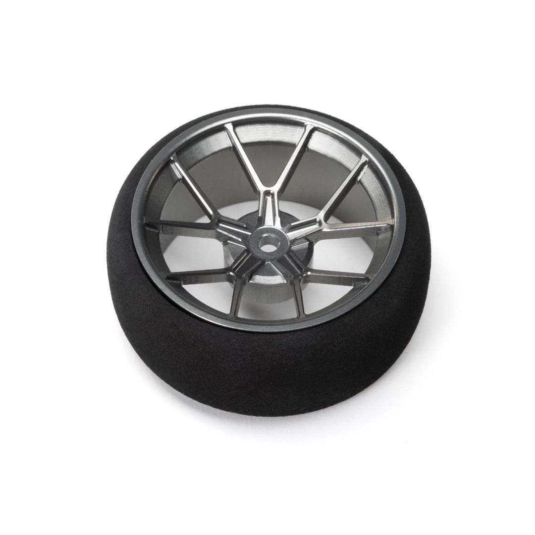 Spektrum Aluminum Wide Wheel - Spoke - Gun Metal Grey