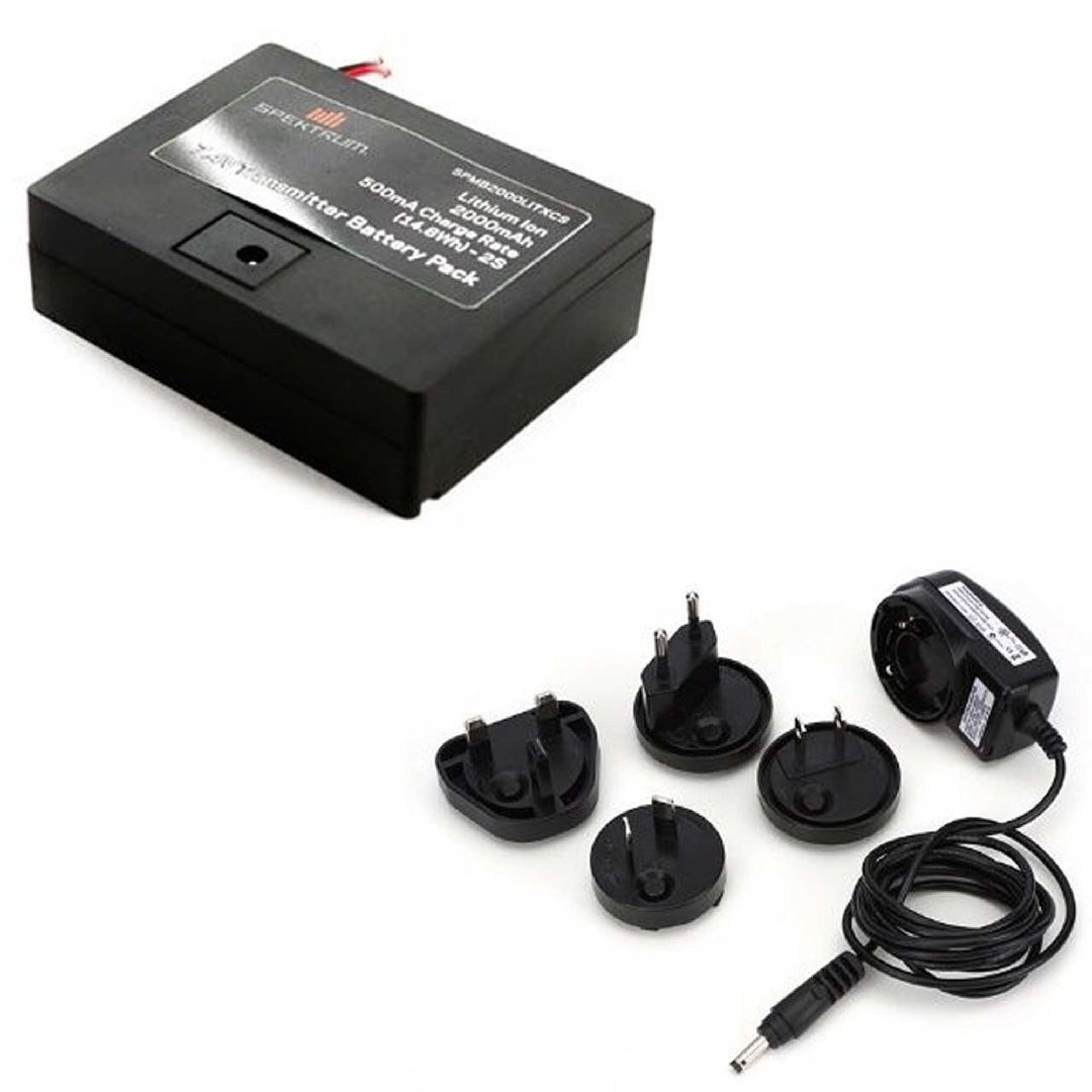 Spektrum 2000mAh TX Batt w/AC Adapter DXe, 6e, 6G2&3, 7&8G2
