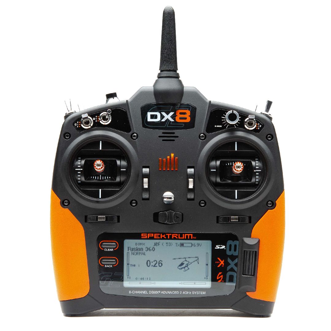 Spektrum Orange Grip Set w/ Tape: DX6G2/3 DX8G2 Spektrum Orange Grip Set w/ Tape: DX6G2/3 DX8G2