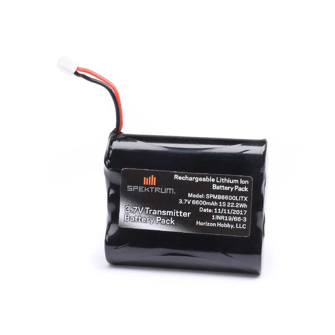 Spektrum 6600 mAh 3.7V 1S TX Batt NX10 iX12 NX8 NX6 XH-1S Plug