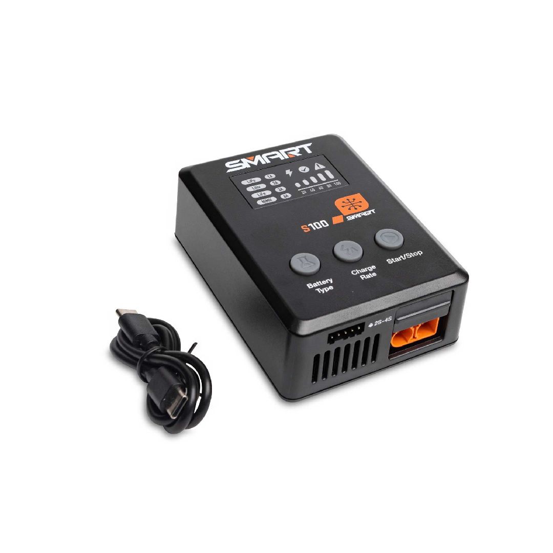 Spektrum Smart Bundle: 5000mAh 2S LiPo (IC3)/S100 Charger