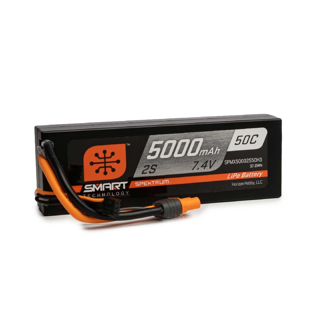 Spektrum Smart Bundle: 5000mAh 2S LiPo (IC3)/S100 Charger