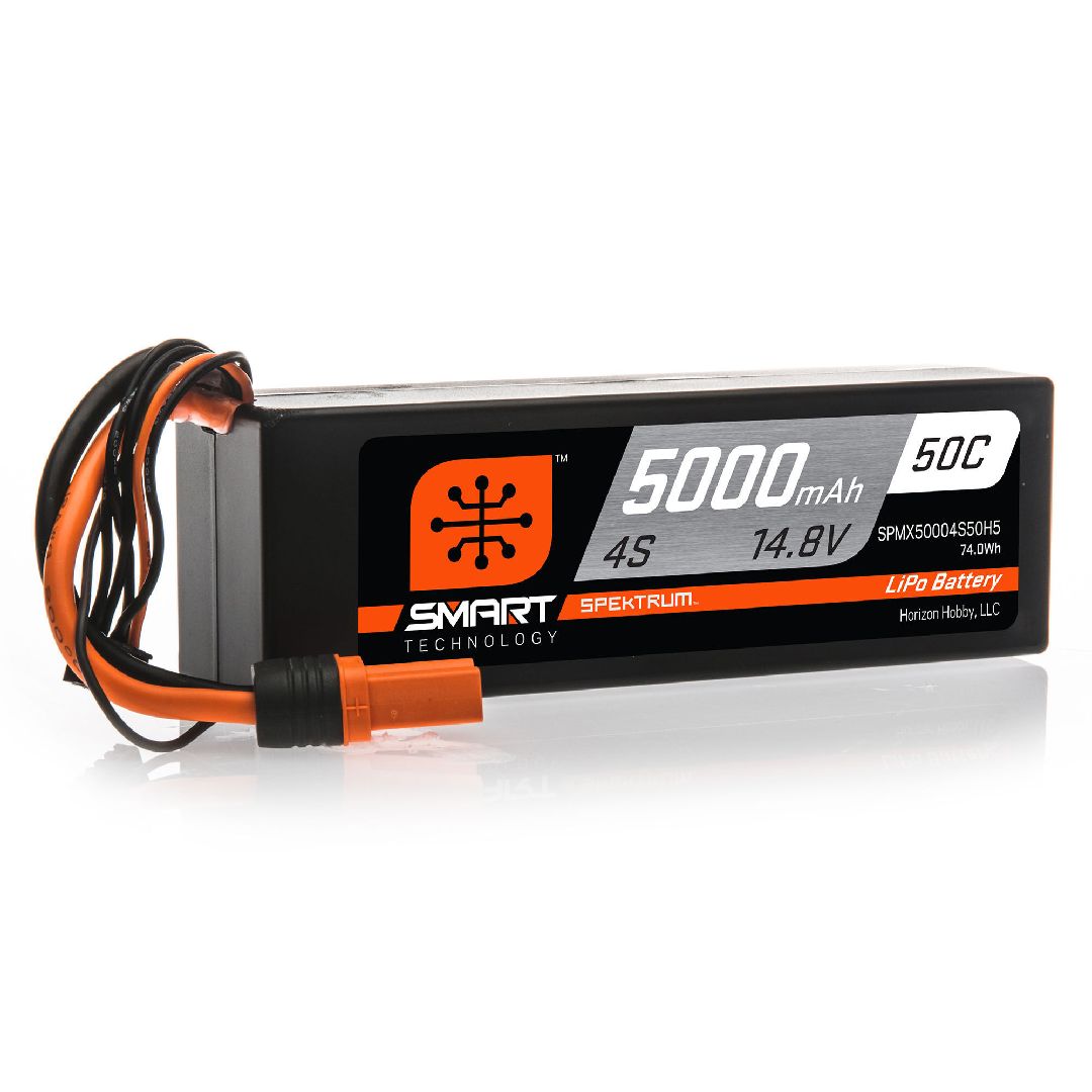 Spektrum Smart Bundle: 5000mAh 4S 50C LiPo (IC5)/S100 Charger