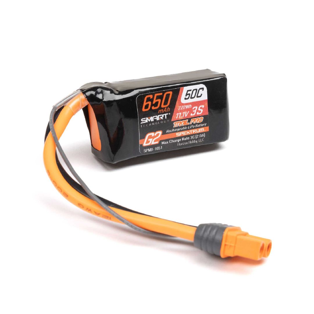 Spektrum Smart G2 Trail Pro 650mAh 3S 11.1V 50C LiPo IC2