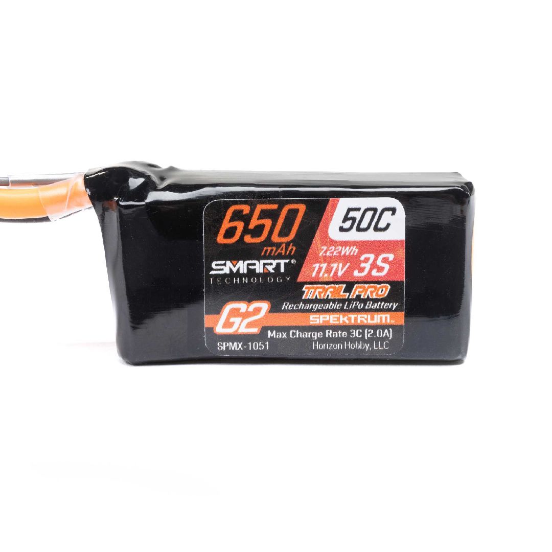 Spektrum Smart G2 Trail Pro 650mAh 3S 11.1V 50C LiPo IC2
