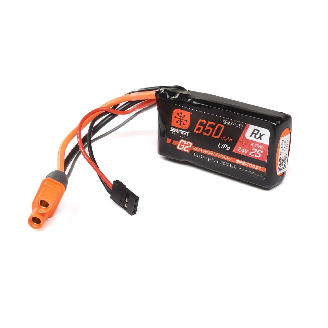 Spektrum Smart G2 Receiver LiPo 650mAh 2S 15C IC3