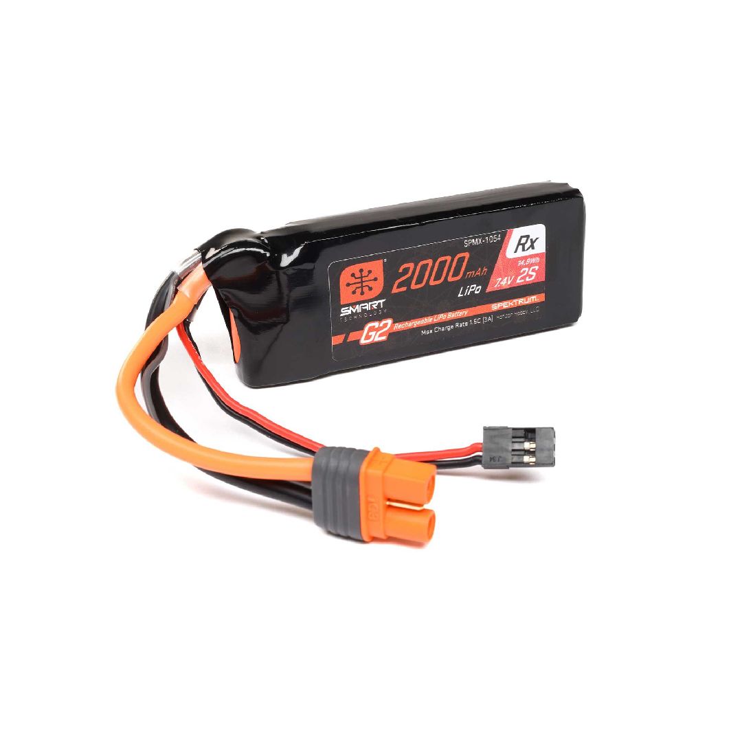 Spektrum Smart G2 Receiver LiPo 2000mAh 2S 15C IC3