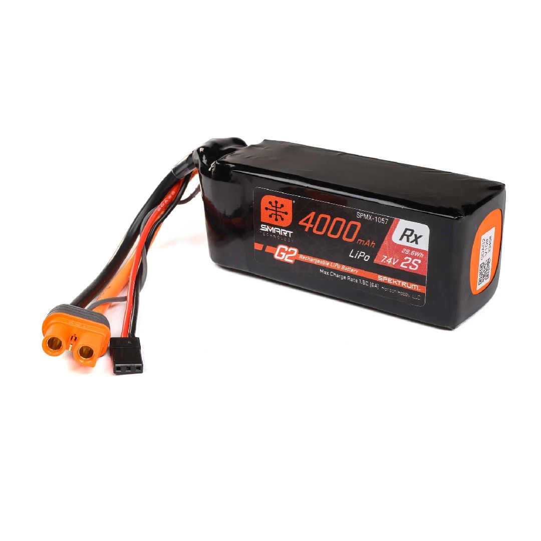 Spektrum Smart G2 Receiver LiPo 4000mAh 2S2P 15C IC3