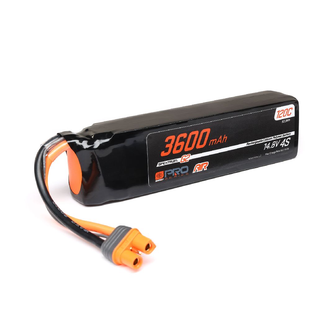 Spektrum Smart Pro Series Air 3600mAh 4S 14.8V G2 LiPo 120C IC3